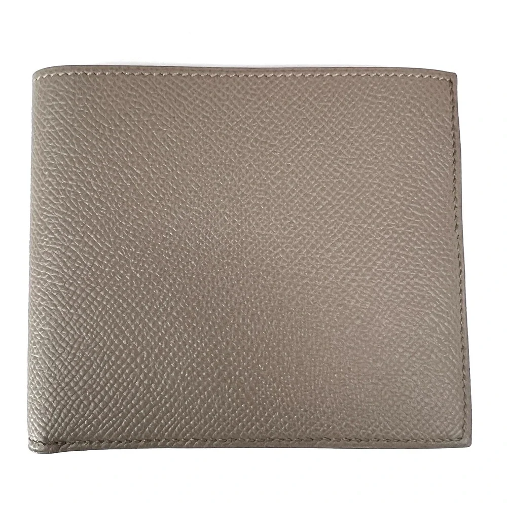 Hermes MC2 Copernic Compact Bill Wallet Mens Etain Epsom Leather Bi-Fold‎ France